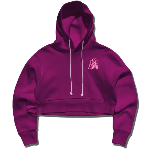 Hoodie Pink Crop Primera Musa Merch - Omar Courtz